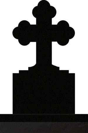 Orthodox Cross 20x8x36 Black