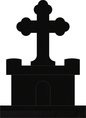 Orthodox Cross 31x10x15 Black