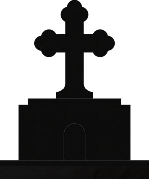 Orthodox Cross 36x10x52 Black