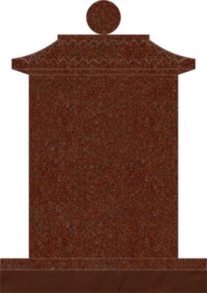 Chinese Monument Pagoda Monument - 26x9x45 - Red